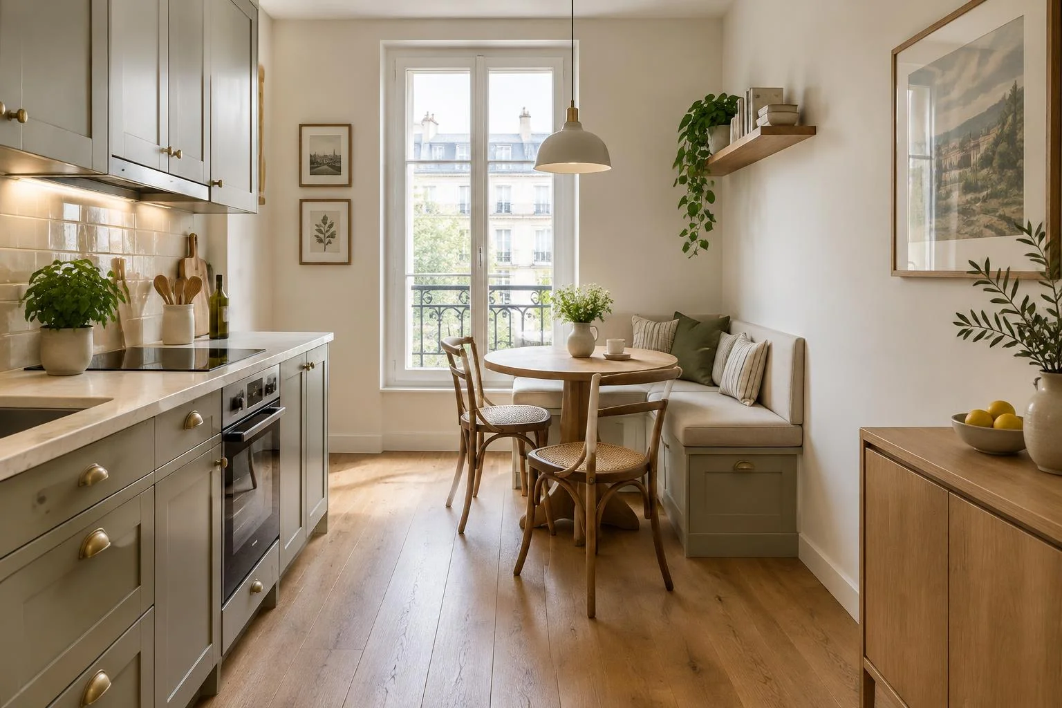 Coin repas en petite cuisine : partir de la circulation